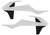 ACERBIS Radiator Shrouds White/Black 2421081035