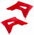 ACERBIS Radiator Shrouds Red 2645450227