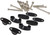 RFX Handlebar Riser Kit 7/8" Black 25Mm/30Mm/35Mm/40Mm FXHM 90122 55BK
