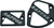 MODQUAD Throttle & Brake Cover Set Black Logo Raptor TSET1-RBLK