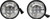 PATHFINDER 4.5" Led Passing Lamps Chrome High Definition HDPL2C
