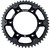 FIRE POWER Rear Sprocket Hybrid 49T Blk/Sil FPH-990-49-BLK