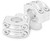 BURLY BRAND Reaper 1-1/2" Risers 1" Bar Set - Chrome B12-8011C