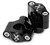 BURLY BRAND Hawk Risers Set - Black B12-8014B