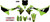 D-COR Complete Graphic Kit Kawasaki 20-20-664