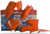 POLISPORT Plastic Body Kit Orange 90131