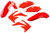 ACERBIS Plastic Kit Red 2141860227