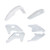 ACERBIS Plastic Kit Hus White 2986836811