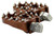 FLO MOTORSPORTS Moto Style Footpeg Set Bronze 2"X3.125" FPEG-800BRZ