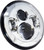 LETRIC LIGHTING CO 7" Led Headlight Chrome Indian LLC-ILH-7C