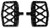 BURLY BRAND Mx-Evolution Mini Floorboards Xl Dyna Touring Passenger B13-1018B