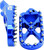 FLO MOTORSPORTS Adventure/Snow Footpeg Blue SPEG-793BLU