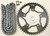 VORTEX Sprocket/Chain Kit Stl/Stl 15/50T Sil Sx3 520-116L Blk CK6321