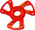 STRAIGHTLINE Polaris P22 Clutch Cover Anodized Red 123-172