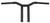 BURLY BRAND Dominator Raked Bar 10" 1.25" Matte Black B12-6051SB