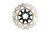 GBRAKES Rotor 11.5" Floating Wave Rr Black/Gold Buttons GBDU080