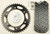 VORTEX Sprocket/Chain Kit Stl/Alu 15/45T Blk Rx3 520-108L Blk CK6335