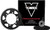 VORTEX Sprocket/Chain Kit Stl/Alu 14/47T Blk Rx3 520-110L Blk CK6257