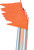FIRESTIK Safety Flags Stud Mount White 7' 10/Pk SR7-ST-W