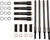 ROCKET PERFORMANCE GARAGE LLC Speedy Push Rods / Covers Black `99-17 Twin Cam 6-6004B