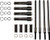ROCKET PERFORMANCE GARAGE LLC Speedy Push Rods / Covers Black `17-25 M8 6-6005B