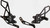 VORTEX Rear Set Complete Blk Suz RS553K