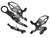 VORTEX Rear Set Complete Blk Bmw RS186K
