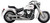 COBRA Blvd Slashcut Slip On Chrome Yam V-Star 1100 2173SC