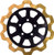 LYNDALL BRAKES 9 Spoke Rotor Front Blk/Sgold Bow Tie 11.8" 4203-1133