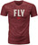 FLY RACING Fly Wfh Tee Red Heather Lg 352-0152L