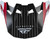 FLY RACING Formula Carbon Prime Visor Red/White/Red Carbon Yl/Sm 73-47103S