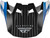 FLY RACING Formula Carbon Prime Visor Blue/White/Blue Carbon Yl/Sm 73-47104S