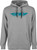 FLY RACING Fly Corporate Pullover Hoodie Grey/Blue Md 354-0136M