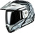 GMAX Md-74 Striker Modular Helmet W Slvr Shield Slvr/Blu Mtlc Lg M17411076