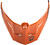 GMAX Md-74 Visor W/Screws Striker Blk/Grey/Orange Metal G074155
