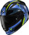 SCORPION EXO Ryzer Full-Face Helmet Switch Blue/Hi-Viz Sm RYZ-1203