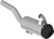 MBRP Single Slip-On System W/ 5" Performance Muffler Blk Tip AT-9209PT