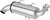 MBRP Single Slip-On System W/ 5" Performance Muffler Chrome AT-9526PT
