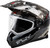 FLY RACING Trekker Cw Conceal Helmet Dual Shld Black/Grey/White Lg 73-31357L