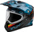 FLY RACING Trekker Cw Conceal Helmet Dual Shld Slate/Black/Red Md 73-31359M