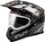 FLY RACING Trekker Cw Conceal Helmet Elec Shld Black/Grey/White Lg 73-31360L