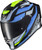 SCORPION EXO Exo-R1 Air Full Face Helmet Raven Black/Blue/Hi Viz Xl R1-2306