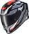 SCORPION EXO Exo-R1 Air Full Face Helmet Raven Black/Red/Grey Xl R1-2406