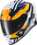 SCORPION EXO Exo-R1 Air Full Face Helmet Carbon Rastor Or/Wht/Blue Sm R1C-2113