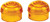HARDDRIVE Led Bullet Marker Light Lens Amber 20-6589-AL