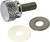 HARDDRIVE Knurled Seat Knob 1/4-28 Stepped Chrome 05-319