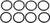 HARDDRIVE Repl Caliper Seal Set Hd 4-Piston Calipers 081-0010