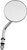 HARDDRIVE 3" Round Mirror W/4" Stem Chrome L/R 60-0016