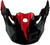 GMAX Mx-96 Splinter Visor W/Screws Black/Red G096014