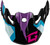 GMAX Mx-96 Splinter Visor W/Screws Black/Purple/Blue G096016
